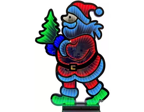 Dameco LED Infinity Santa 42x60x60cm 435 LED ww, inkl.Timer 6/18h, IP55