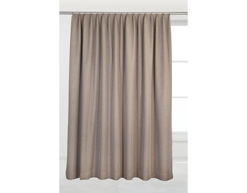 Casa LeonVerdunklungsvorhang140x245cm,Beige mit Faltenband ,30° waschbar, Polyester
