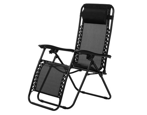 COCON Liegestuhl schwarz, 65x88x110cm