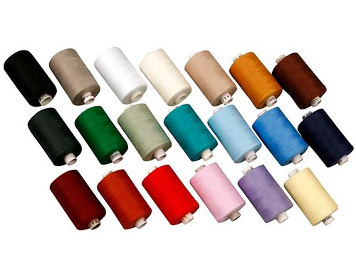 Creativ Company Nähgarn 1000m, 100% Polyester, 20 Rollen