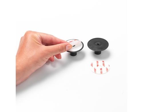 Brabantia Handtuchhaken ReNew 2 Stück, Dark Grey