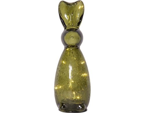 Star Trading Tischdekoration Hase Harry LED Warmweiss, Timer, exkl. 2x AAA Batterie