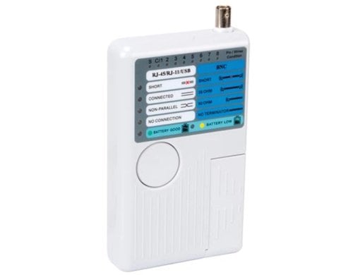 LAN/USB-Tester für USB-A (RJ12), 6P2C (RJ11), 4P4C (RJ10)