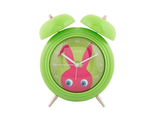 KARLSSON Wecker Peekaboo Hase Alarm clock Peekaboo Bunny dark green