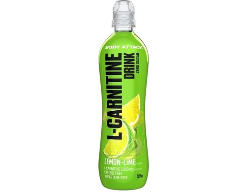 Body Attack L-Carnitine Drink Lemon Lime, 18x500ml
