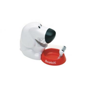 3M Scotch Pultabroller Hund  inkl.1 Rolle Klebeband Magic 19 mm x 8.9 m