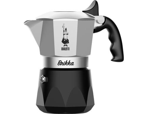 Bialetti New Brikka für 2 Tassen Aluminium