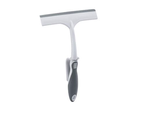 diaqua Duschabzieher Smart, Weiss mit Tesa Powerstrips, 18 x 5 x 28 cm