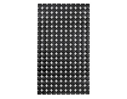 Kleine Wolke Badewanneneinlage Gatty 39 x 68 cm, Polypropylen / TPE, schwarz