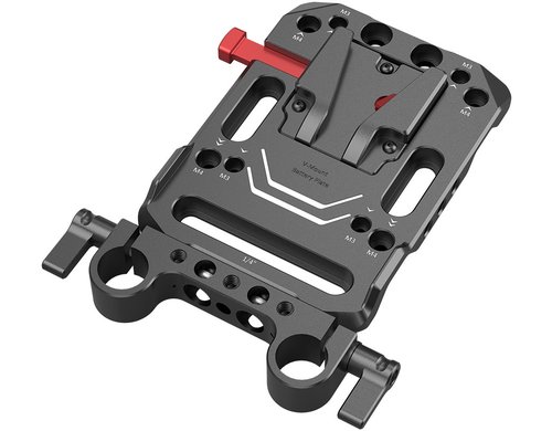 SmallRig V Mount Battery Mount Plate with Dual 15mm Rod Clamp