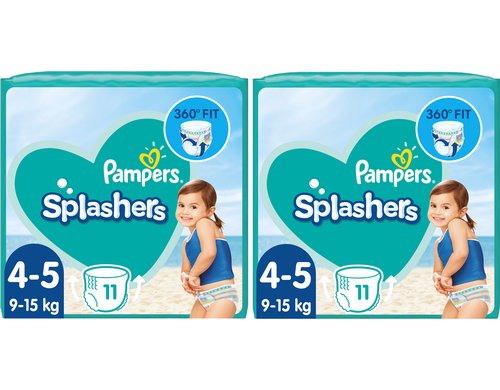 Pampers, Windeln Splashers Tragepack Grösse Gr. 4-5 Tragepack, 2 x 11 Stück