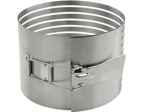 Dr. Oetker Tortenboden Schneidhilfe Edelstahl D:18-20x12cm