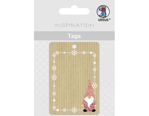 URSUS Geschenkanhänger Christmas Time 8 Paper Tags, Grösse 49x71 mm