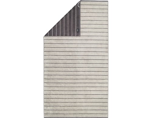 Cawö Duschtuch Balance Doubleface 100% Baumwolle, 80x150cm, Platin