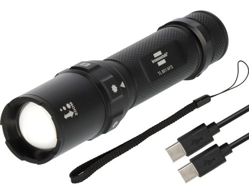 Brennenstuhl LED Taschenlampe Akku Fokus Selekto, TL 801 AFS, IP44