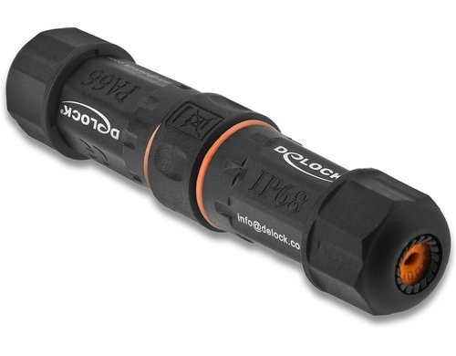 Delock Kabelverbinder F-Buchse 75 Ohm, F zu F Buchse, wasserfest