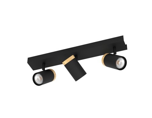 EGLO Balkenspot CARTAGENA schwarz inkl. GU10 3x4,5W