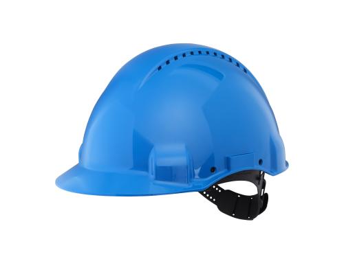 3M Schutzhelm, blau mit Kunststoffband