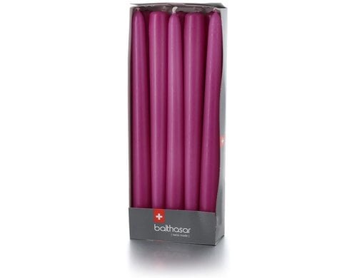 balthasar Etoilekerzen 10 Stück, Himbeere 2.2x24 cm (DxH), Brenndauer 8h