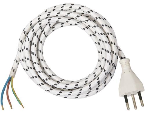 Anschlussleitung mit einseitigem Stecker 3m, weiss, 3-polig, T12