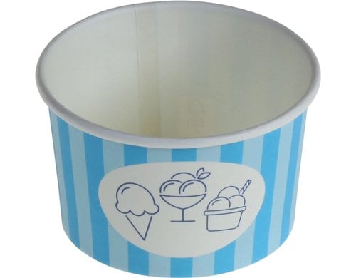 belesse Eisbecher PE 180ml 50 Stk, blau, Ø85x52mm