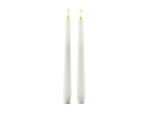 STT Taper Candle 2pcs 2LED ww, D2.3x24.7cm