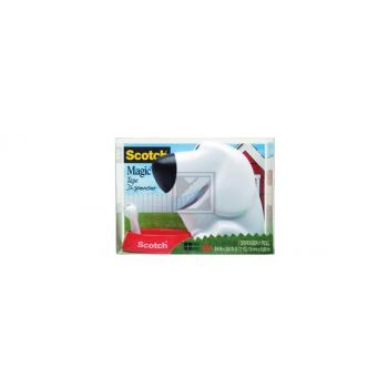 3M Scotch Pultabroller Hund  inkl.1 Rolle Klebeband Magic 19 mm x 8.9 m