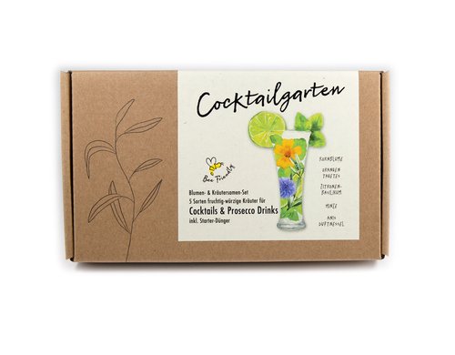 Anzucht Cocktail-Garten 5 Sorten Kräuter-Saatgut