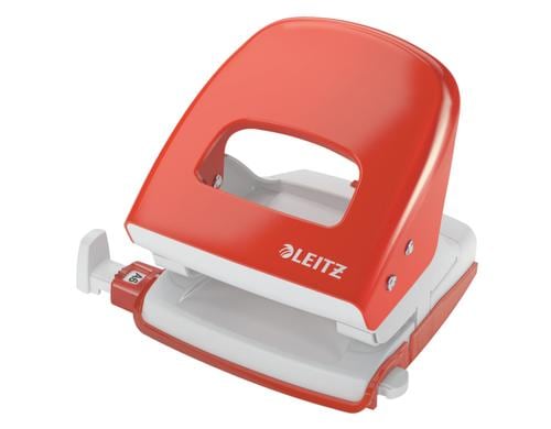Leitz Locher Nexxt Metall, 30 Blatt (80 g/m² Papier), Hellrot