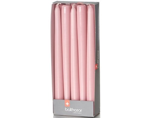 balthasar Etoilekerzen 10 Stück, Altrosa 2.2x24 cm (DxH), Brenndauer 8h