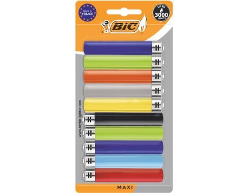 BIC J26 Maxi Feuerzeug assortiert - 10er Pack