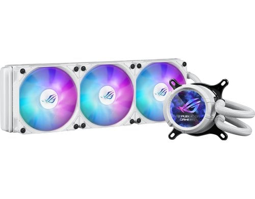 Asus ROG STRIX LC III 360 ARGB LCD WHT Liquid CPU Cooler, IPS LCD, 3x120mm ARGB