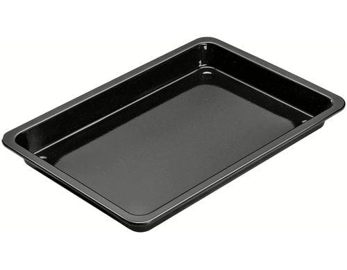 Dr. Oetker Back-/Pizzablech Stahlblech schwarz, 42x29x4cm