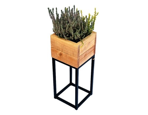 Blumenkasten mit Untergestell 20x20xH50 cm