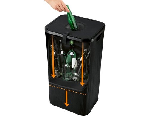 EASYmaxx Sammelbehälter 100l Flaschen Sammelsack PET, Flaschen,