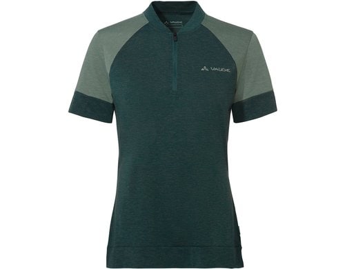 Vaude Altissimo Q-Zip, Gr. 40, deep pond Velotrikot, kurzarm, Damen