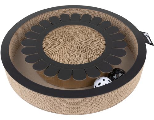 District70 Spielboard Bloom Black 2 Bälle mit Glocke, 32x32x6cm