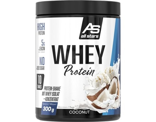 All Stars Whey Protein 100 % Coconut, Dose: 300g
