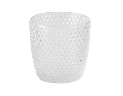 Boltze Windlicht Marilu, Glas, 4er Set transparent, H: 7.5 cm, Ø: 7.5 cm