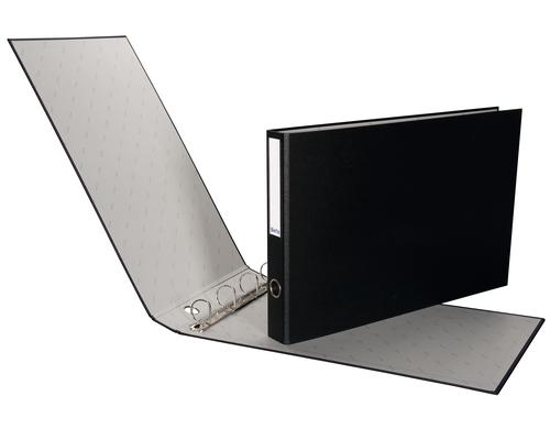 Biella Ringbuch  Plasti-Quatro A3 4 cm quer schwarz, 4 Ringe