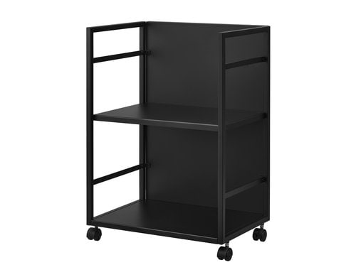 Yamazaki Aufbewahrungswagen TOWER Metall, 2-stöckig, Schwarz