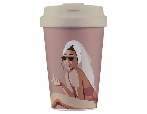 BioLoco, Outdoor-Becher Easy Cup-Kylie 350 350ml, wiederverschliessbarer Deckel