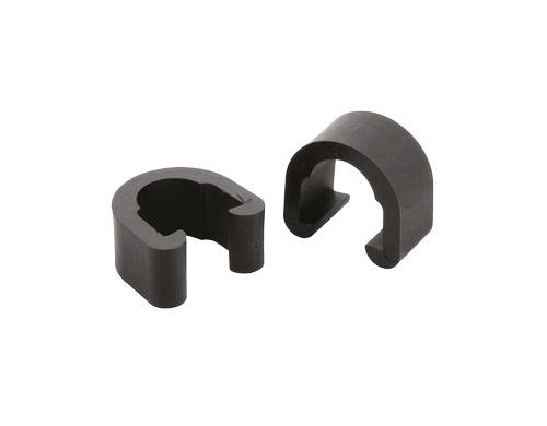 Jagwire C-Clips Housing Guides schwarz Set mit 4 Stück