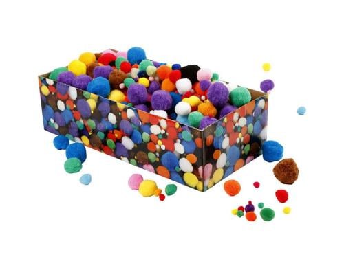 Creativ Company Pompons Grosspackung 720 Stück, D: 5 - 40 mm