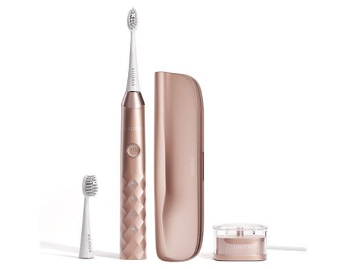 Ailoria Schallzahnbürste Shine Bright Set Rosegold inkl. 2 Ersatzköpfe und Reiseetui