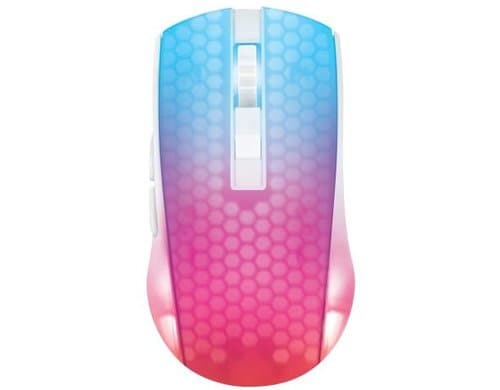 Deltaco Wireless DM320 RGB white/Trans white-Transparent