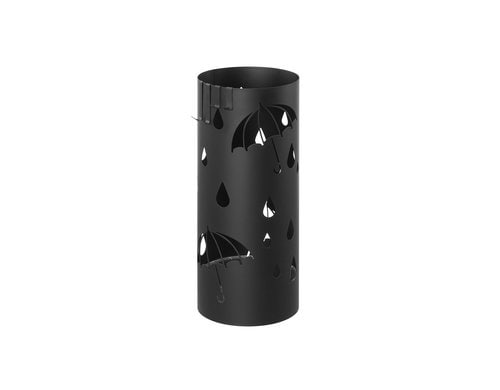 Songmics Schrimständer, Schwarz 17x17x41 cm, Stahl, Kunststoff