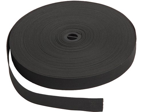 Creativ Company Elastikband schwarz Breite 20 mm, Länge 25m