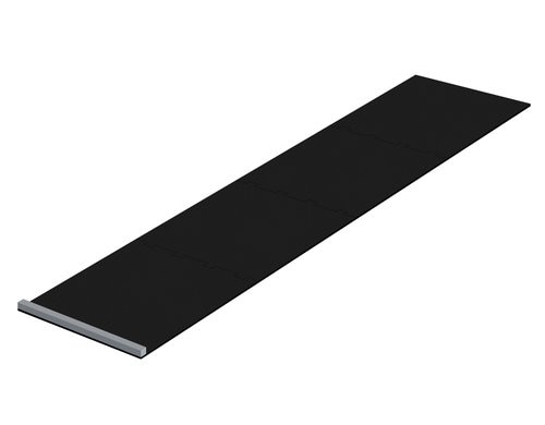 KOOR Dart Dartmatte Puzzle schwarz 4-teilig, Gesamtlänge 237 cm