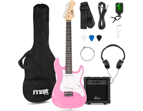 MAX GigKit Junior 3/4 PI E-Gitarrenset, Junior, 3/4, pink